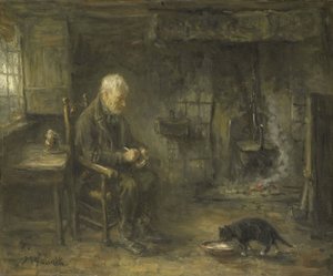 Innenraum einer Bauernhütte