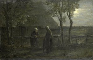 Nachbarschaftstratsch von Jozef (1824-1911) Israels