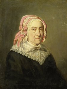 Sientje Nijkerk-Servaas im Alter von 90 Jahren von Jozef (1824-1911) Israels