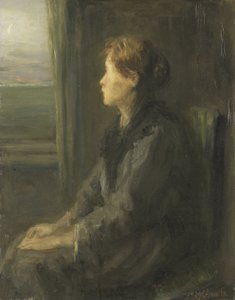 Frau am Fenster