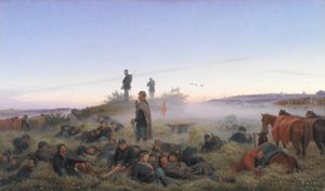 Der Morgen nach der Schlacht von Isted am 25. Juli 1850 von Jørgen V. Sonne