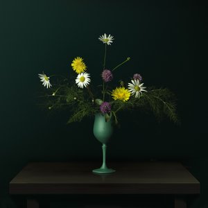 Wildblumenvase Stillleben