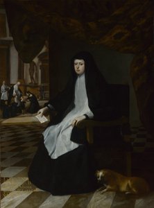 Königin Mariana von Spanien in Trauer, 1666 von Juan Bautista Martinez Del Mazo