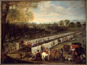 Die Jagd von Tabladillo in Aranjuez von Juan Bautista Martinez del (attr. to) Mazo