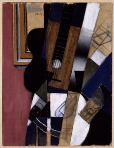 Gitarre und Pfeife von Juan Gris