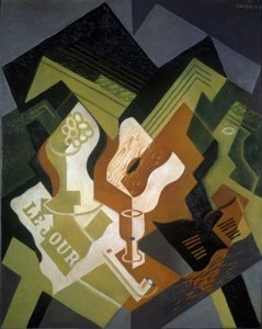 Gitarre und Obstschale