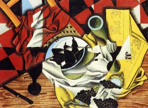 Birnen und Trauben auf einem Tisch, 1913