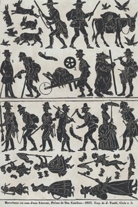 Blatt 2 von Figuren für chinesische Schattenspiele