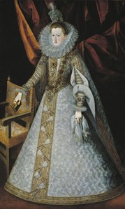 Margarete von Österreich, Erzherzogin von Österreich und Königin von Spanien - Porträt von Margarita von Österreich (1584-1611) von Pantoja de la Cruz, Juan von Juan Pantoja de la Cruz