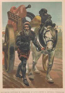 Johannes Gutenberg verlässt Straßburg. Aus: La ciencia y sus hombres, 1879