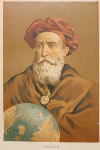 Porträt von Vasco da Gama, 1879 von Juan Planella y Rodríguez