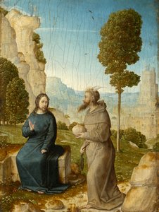 Die Versuchung Christi, um 1500/04 von Juan de Flandes