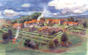 Gargrave Römische Villa, auch bekannt als Kirk Sink Römische Villa