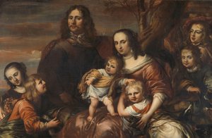 Ein Paar mit sechs Kindern von Jürgen Ovens