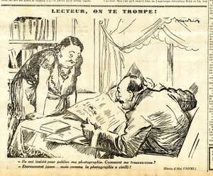 Candide, Satirisch in N & B von Jules Abel Faivre