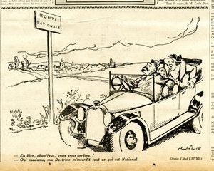 Candide, Satirisch in Schwarz-Weiß von Jules Abel Faivre