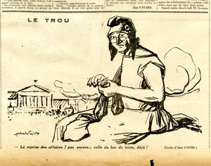 Candide, Satirisch in Schwarz-Weiß von Jules Abel Faivre