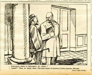 Candide, Satirisch in Schwarz-Weiß von Jules Abel Faivre