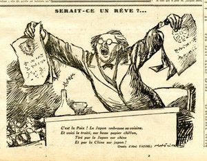Candide, Satirisch in Schwarz-Weiß von Jules Abel Faivre