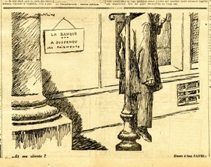 Candide, Satirisch in N & B von Jules Abel Faivre