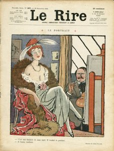 Illustration von Abel Faivre (1867-1945) für das Titelblatt von Le Rire von Jules Abel Faivre