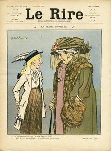Illustration von Abel Faivre (1867-1945) für das Titelblatt von Le Rire