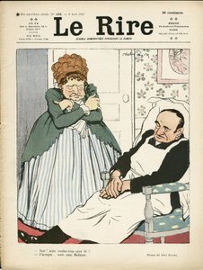 Illustration von Abel Faivre (1867-1945) für das Cover von Le Rire, 03/08/12 - Arbeit, Fettleibigkeit - Hausangestellte von Jules Abel Faivre