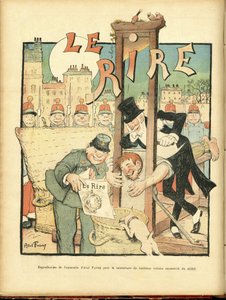 Illustration von Abel Faivre (1867-1945) für das Titelblatt von Le Rire von Jules Abel Faivre