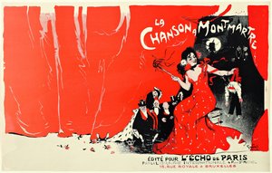 La Chanson à Montmartre, 1900 von Jules Alexandre Grün