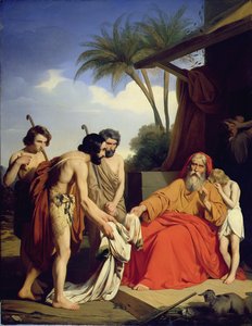 Josephs Mantel wird Jakob zurückgebracht, 1841 von Jules Ambroise Francois Naudin