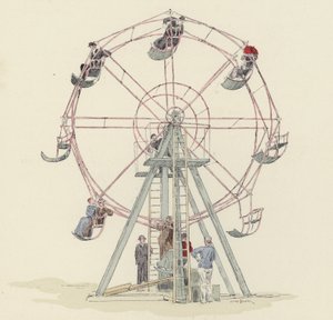 Riesenrad auf dem Jahrmarkt von Jules Arsene (after) Garnier