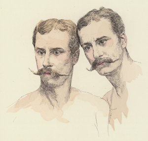 Zwei männliche Turner