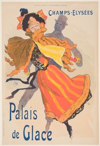 Plakat zur Werbung für den Palais de Glace, Champs Elysees