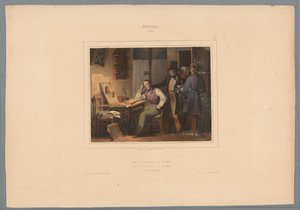 Drei Freunde laden einen Studenten zum Ausgehen ein (Deugden en ondeugden) von Jules  David