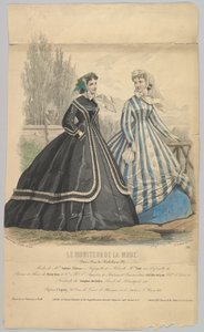 Moden von Mme. Antonie Lalanne, Nr. 791, aus Le Moniteur de la Mode, 1848