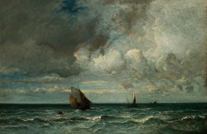 Barken fliehen vor dem Sturm, 1870-75