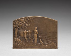 Medaille Vorderseite von Jules Dupré