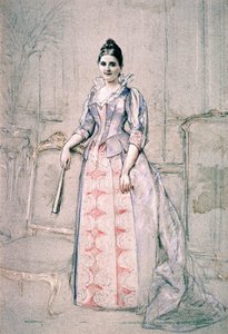 Porträt von Frau Carnot im Worth-Kleid