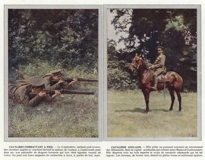 Kavalleristen kämpfen zu Fuß, englische Kavallerie von Jules Gervais Courtellemont