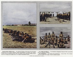 Senegalesische Schützen im Lager von Frejus, Die Bündel