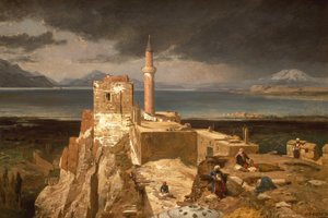 See und Festung von Van, Armenien von Jules Joseph Augustin Laurens