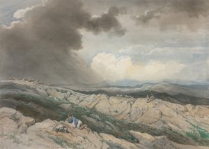 Landschaft mit Hirten, ca. 1869 von Jules Joseph Augustin Laurens