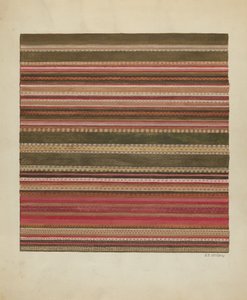 Handgewebter Teppich, ca. 1936 von Jules Lefevere