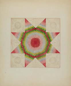 Patchwork-Quilt, ca. 1936