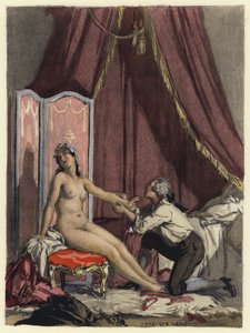 Illustration für die Memoiren von Casanova von Jules Marie Auguste Leroux