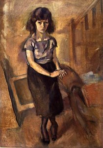 Stehende junge Frau, ca. 1920