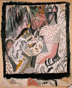 Zwei Frauen an einem runden Tisch, South Carolina von Jules Pascin