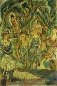 Frauen im Park, 1917