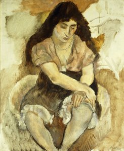 Sitzende junge Frau, 1921