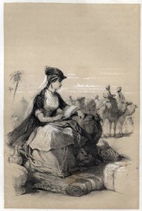 Porträt von Lady Mary (Marie) Wortley Montagu (26. Mai 1689 - 21. August 1762), britische Schriftstellerin